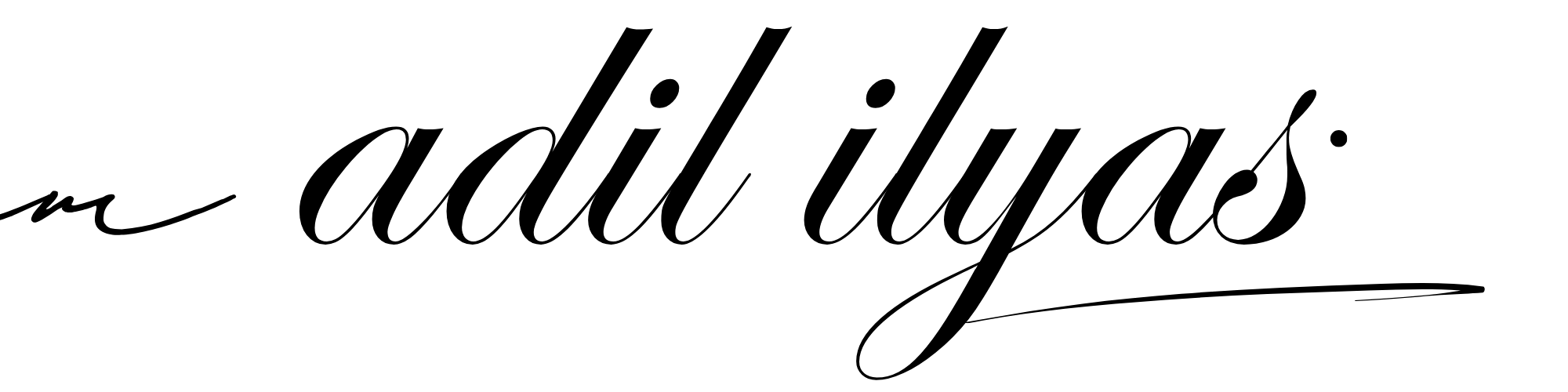 white modern minimalist signature brand logo